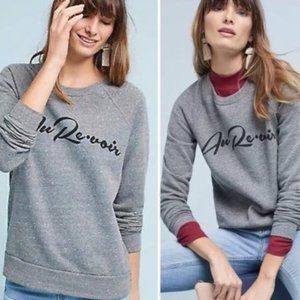 Anthropologie Sol Angeles “Au Revoir” Sweatshirt